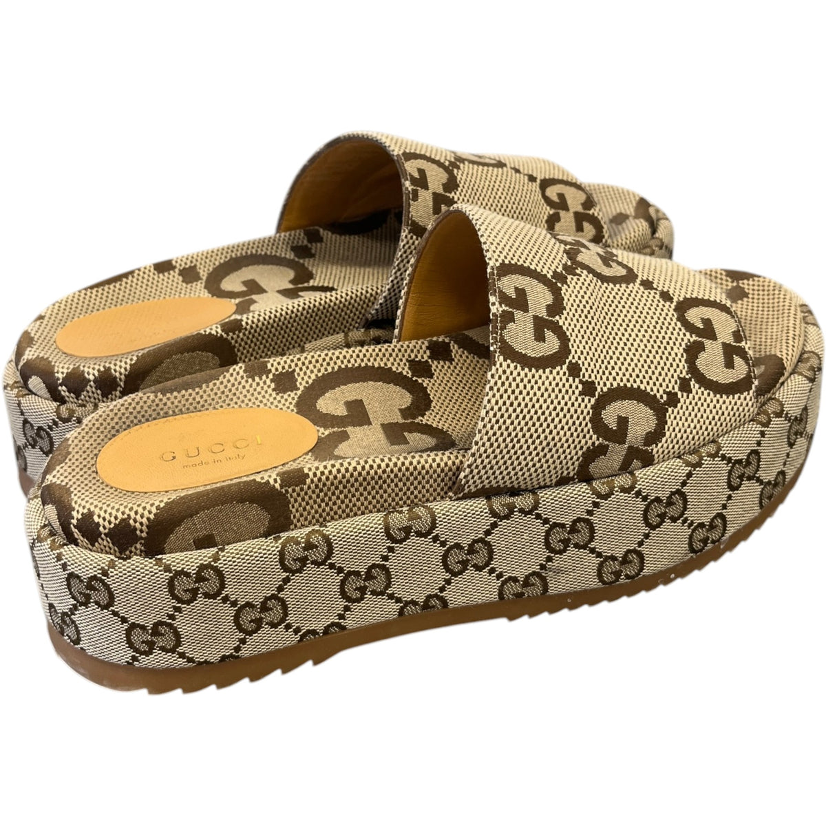 Women's GG Supreme Angelina Slides Beige Size UK 5 / EU 38 - Photo 7