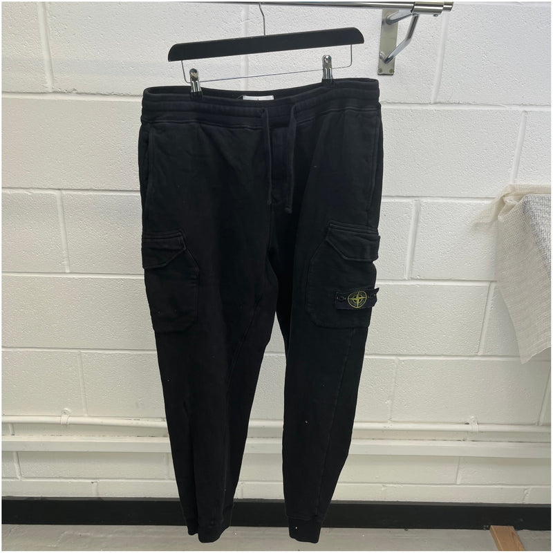 Men's Applique Logo Joggers Black Size XL / W36