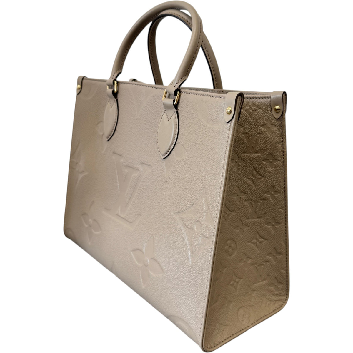 Women's Monogram Empreinte OnTheGo MM Handbag Beige - Photo 4