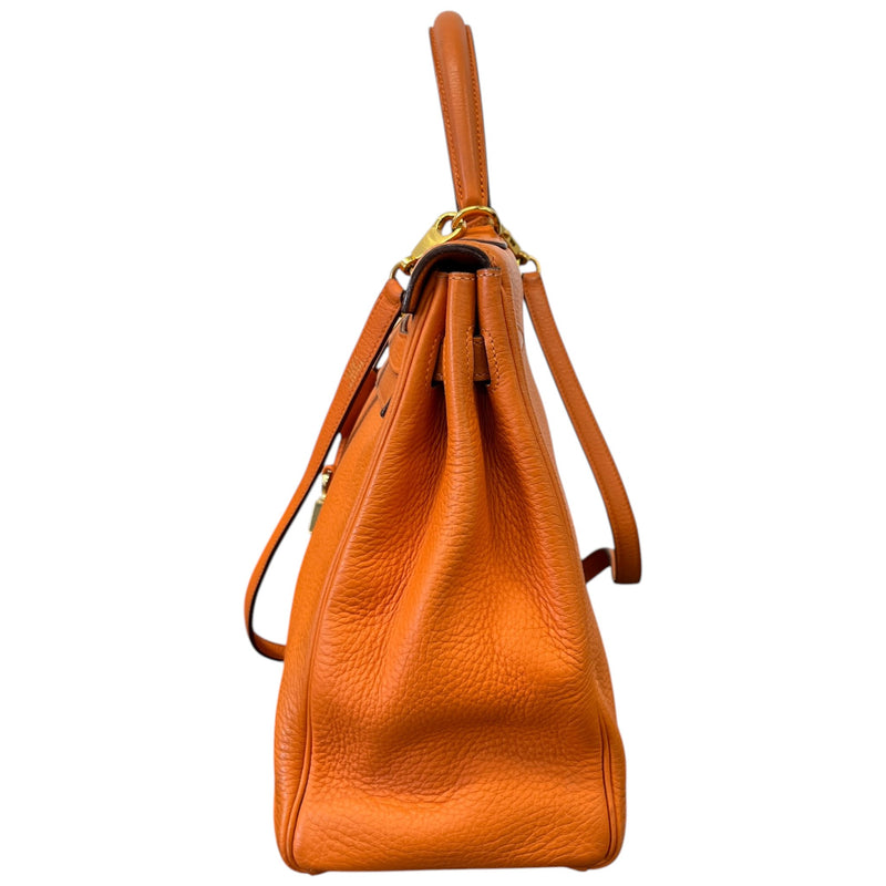 Women's Kelly 35 Retourne Clemence Bag Orange