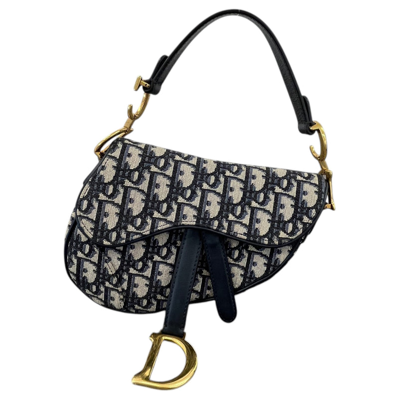 Women's Oblique Saddle Mini Handbag Navy