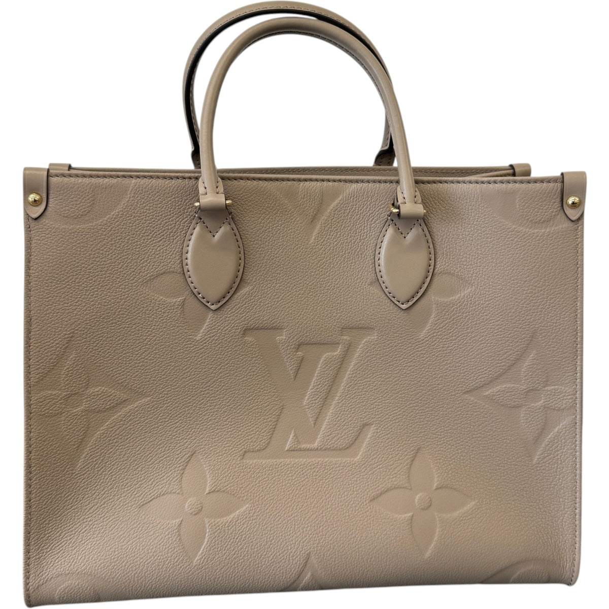 Women's Monogram Empreinte OnTheGo MM Handbag Beige - Photo 3
