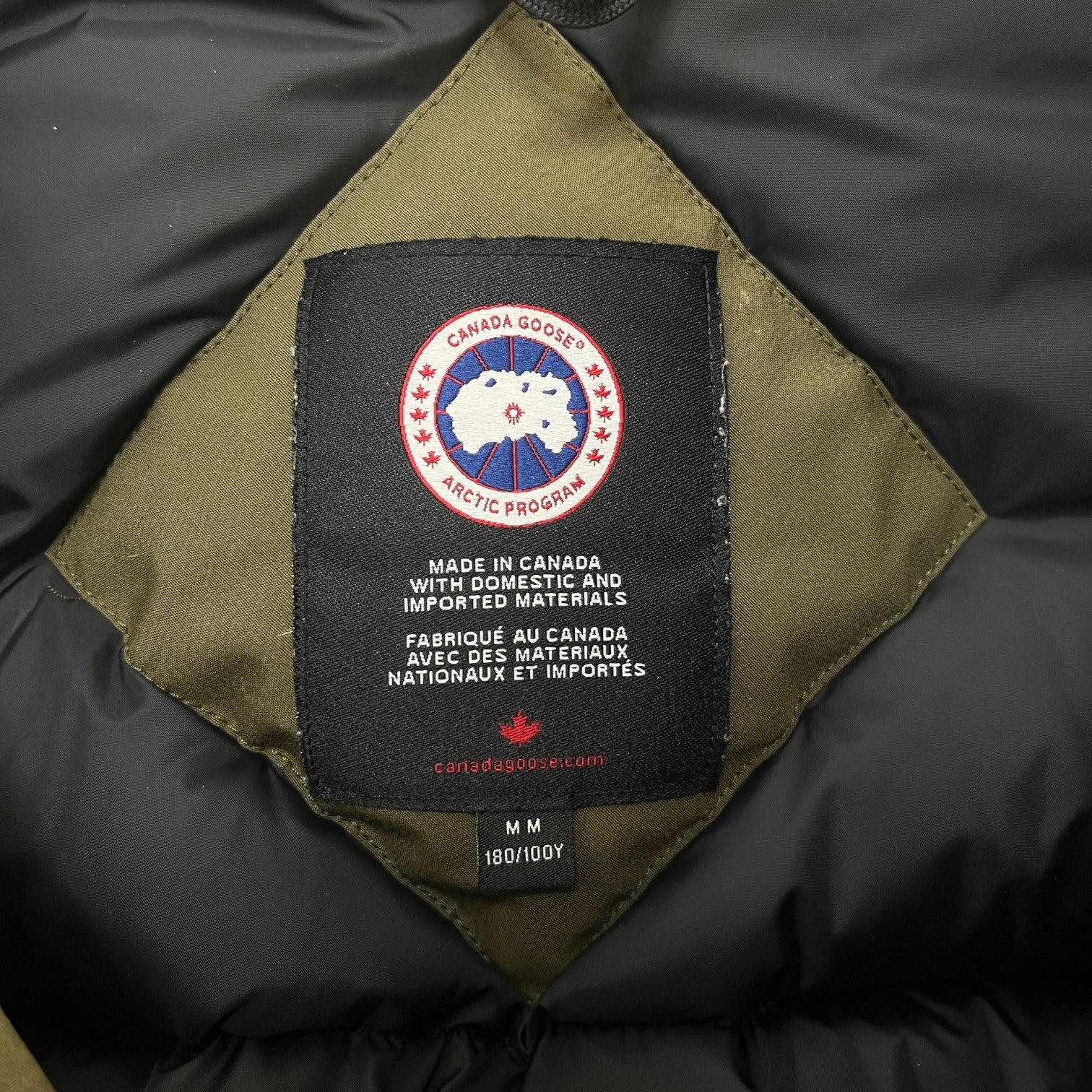 Men's Chilliwack Bomber Down Jacket Khaki Size M - Photo 7