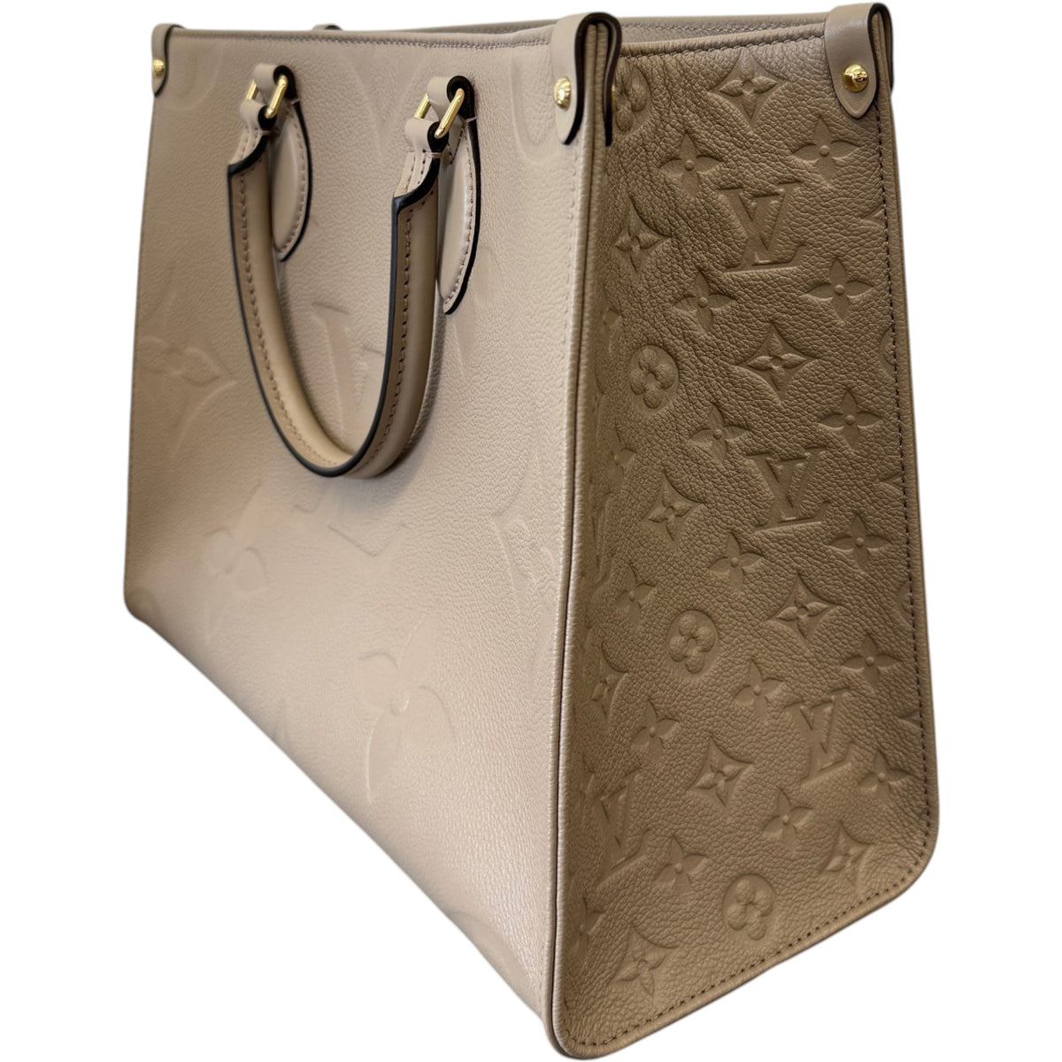 Women's Monogram Empreinte OnTheGo MM Handbag Beige - Photo 7