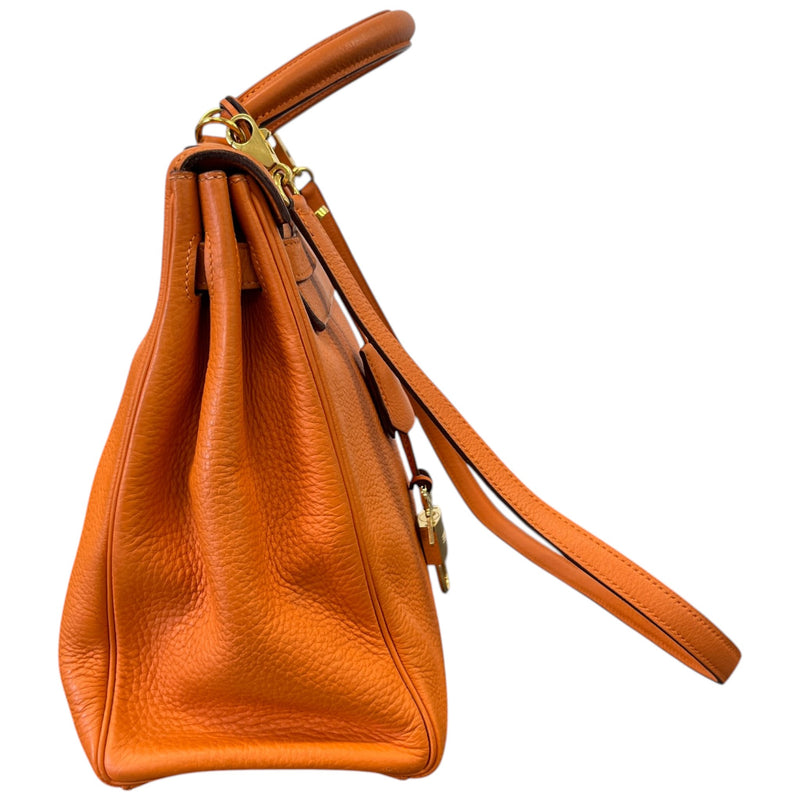 Women's Kelly 35 Retourne Clemence Bag Orange