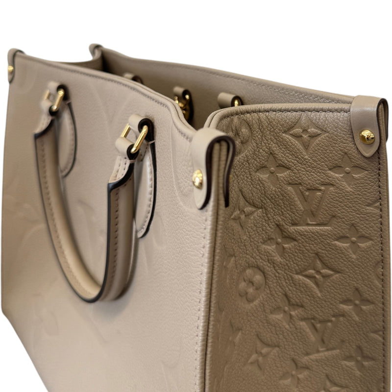 Women's Monogram Empreinte OnTheGo MM Handbag Beige