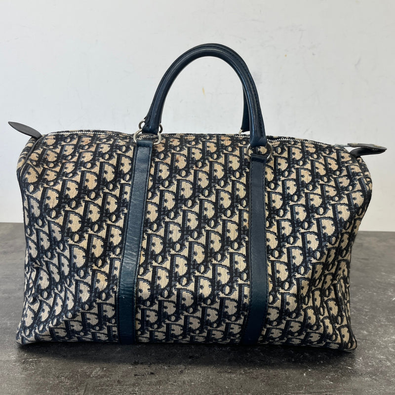 Women's Oblique Boston Bag Navy