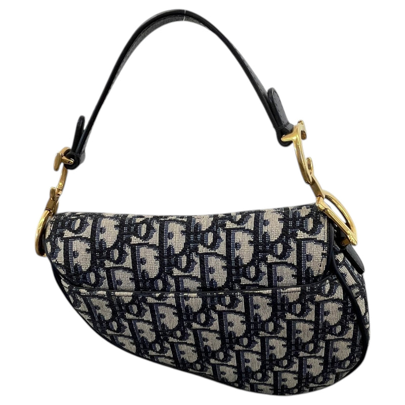 Women's Oblique Saddle Mini Handbag Navy