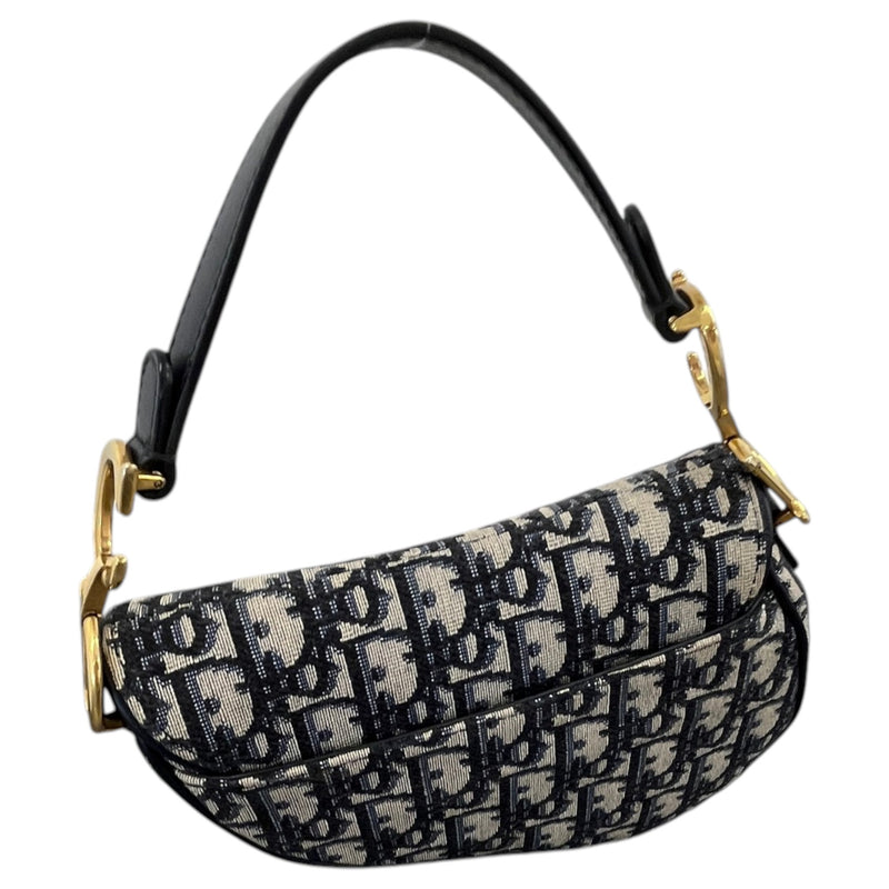 Women's Oblique Saddle Mini Handbag Navy