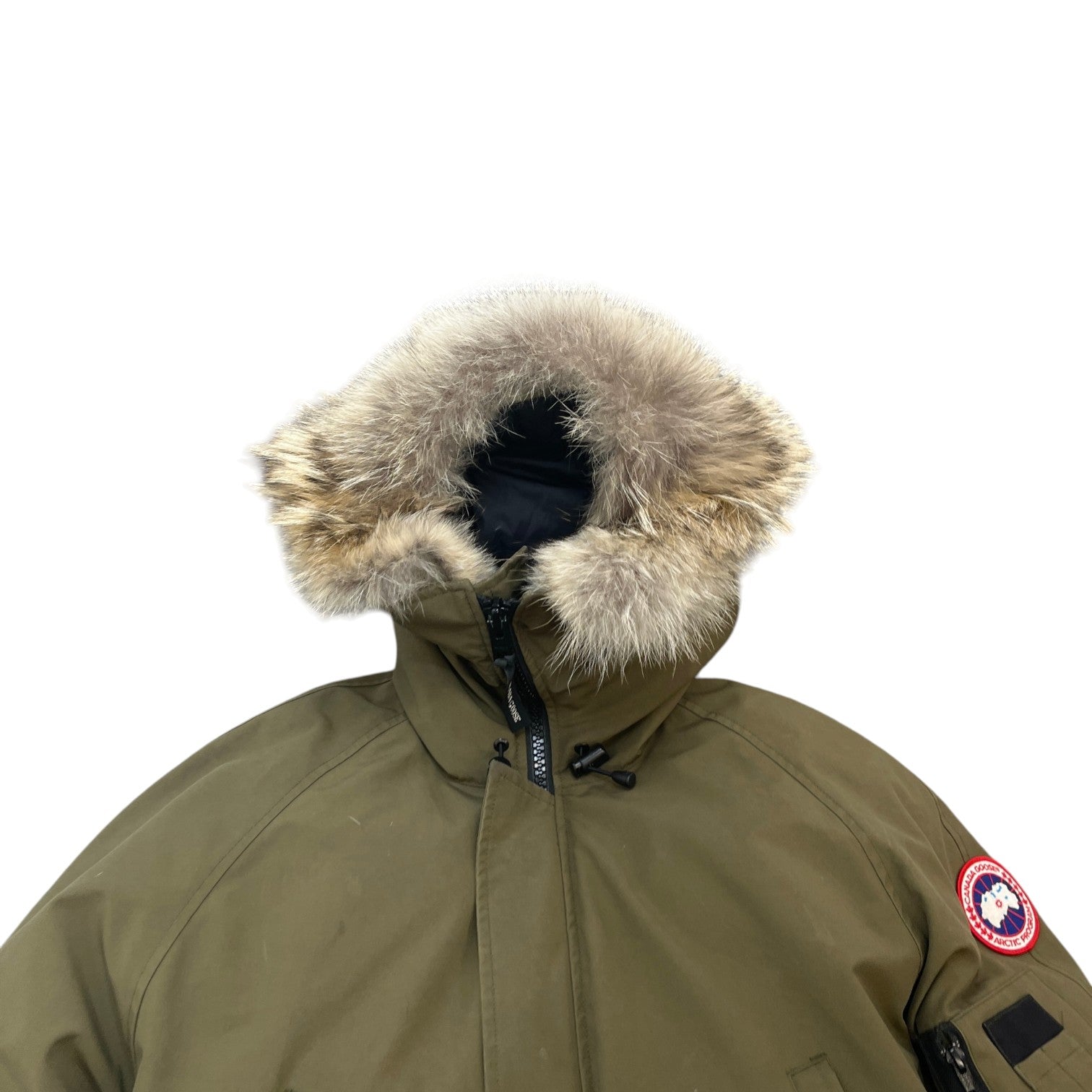 Men's Chilliwack Bomber Down Jacket Khaki Size M - Photo 5
