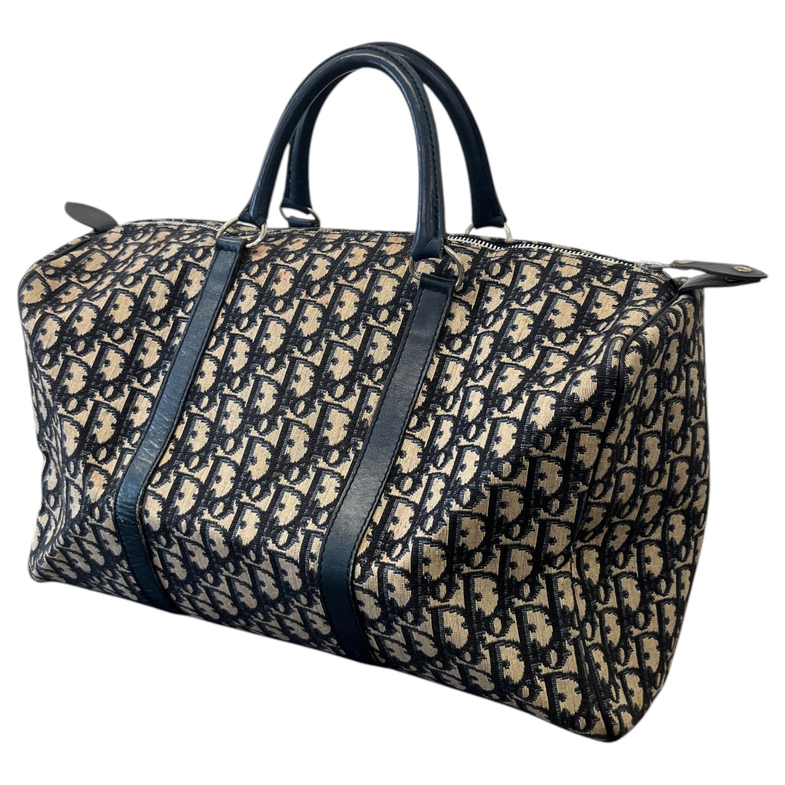 Women's Oblique Boston Bag Navy - Photo 5