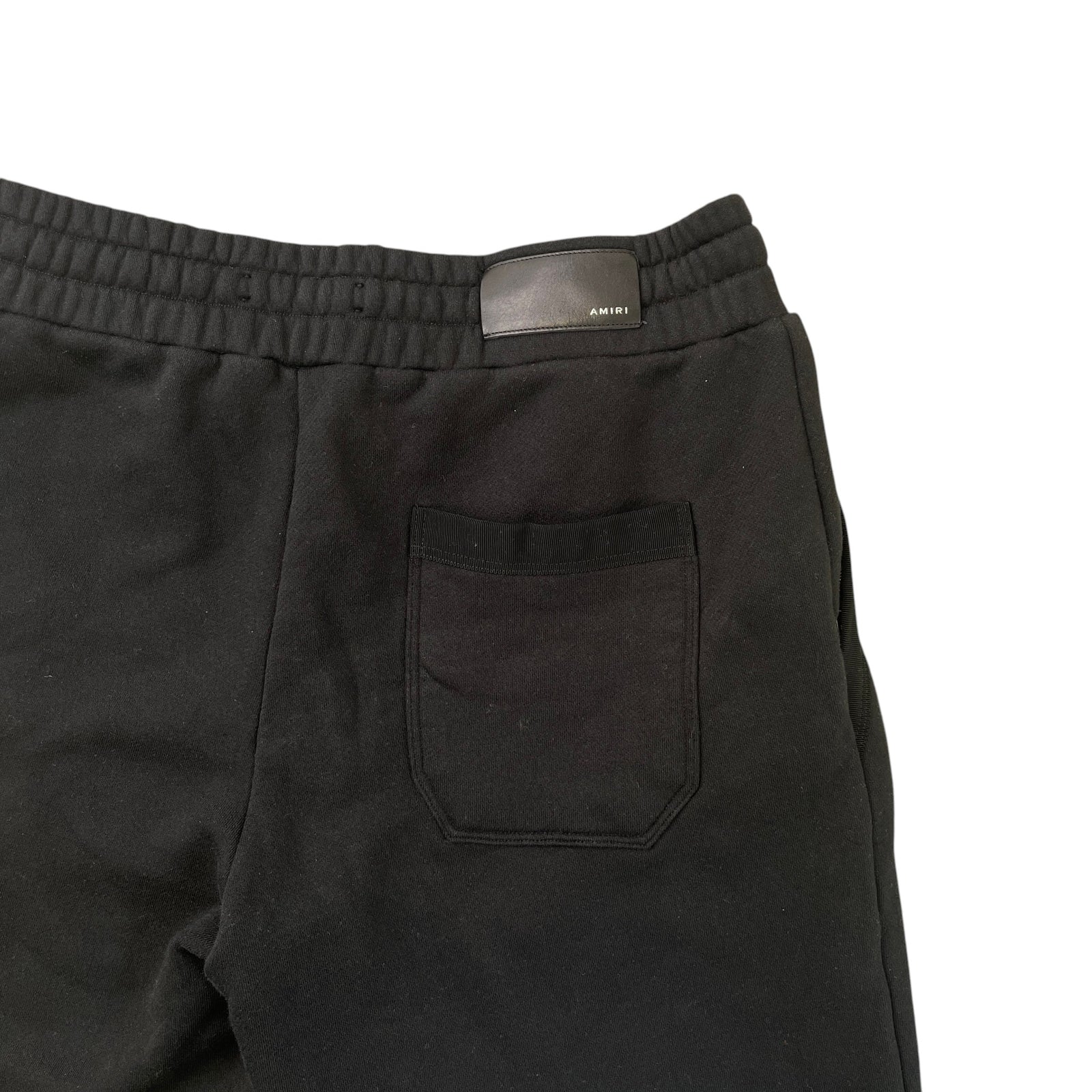 Men's Distressed Core Sweat Shorts Black Size L - Photo 4