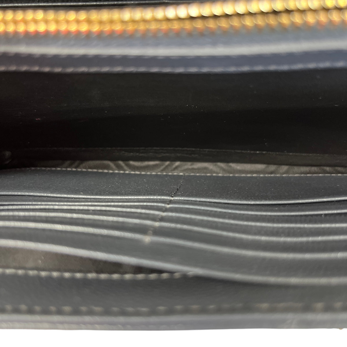 Women's Cassandre Envelope Chain Wallet Crossbody Bag Charcoal - Photo 11