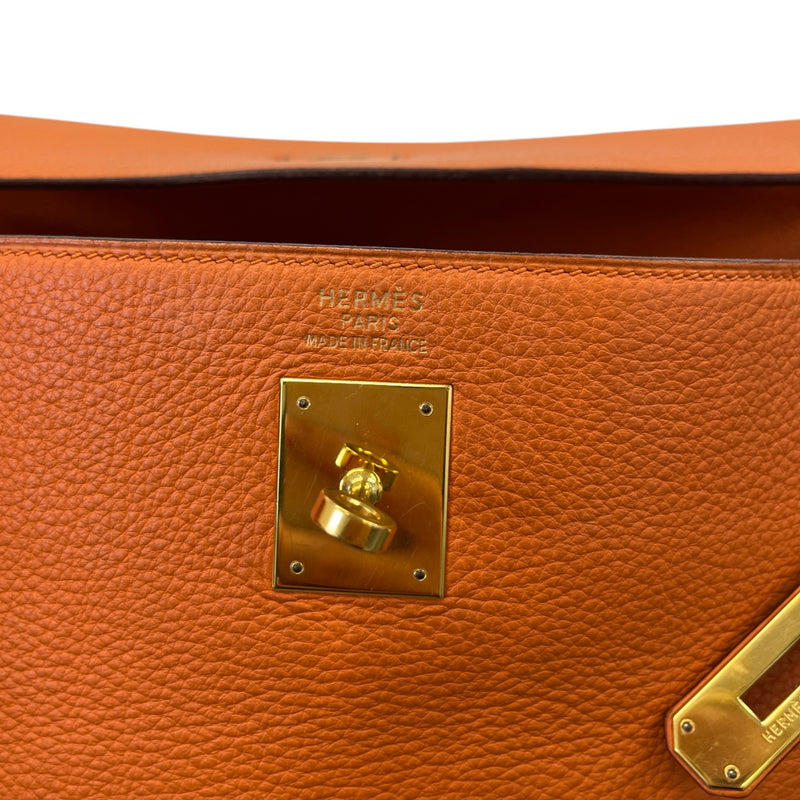 Women's Kelly 35 Retourne Clemence Bag Orange