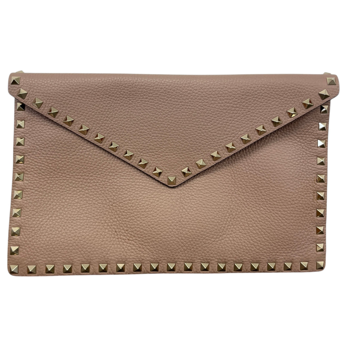 Women's Rockstud Envelope Clutch Nude - Photo 1