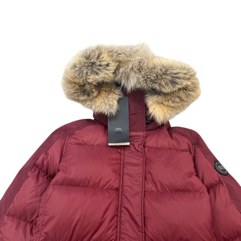 Women's Rowley Parka Down Jacket Burgundy Size L