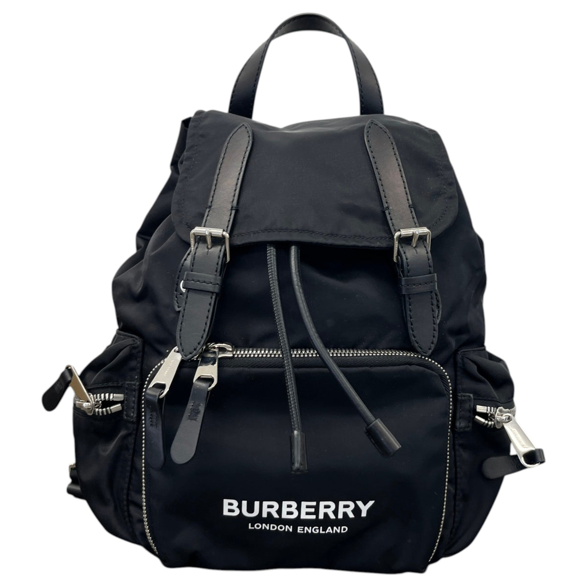 Men's Logo Print Backpack Black - Photo 1