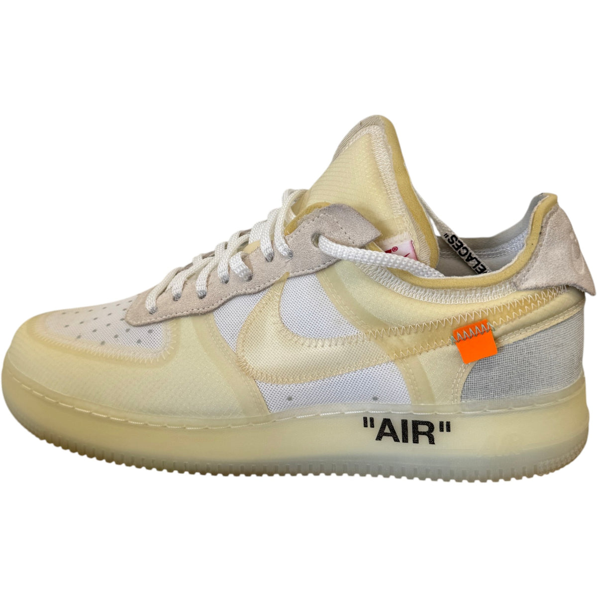 Men's Air Force 1 Low x Off-White The Ten / OG White/Sail Low Trainers Cream Size UK 9.5 / EU 43.5 - Photo 4