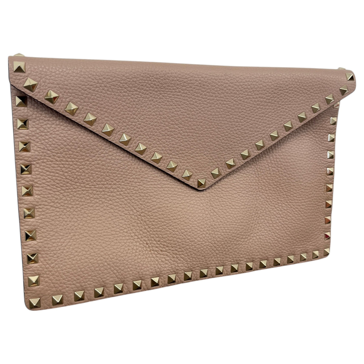 Women's Rockstud Envelope Clutch Nude - Photo 3