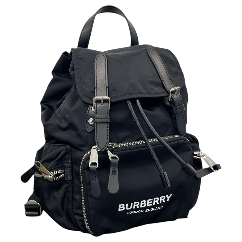 Men's Logo Print Backpack Black