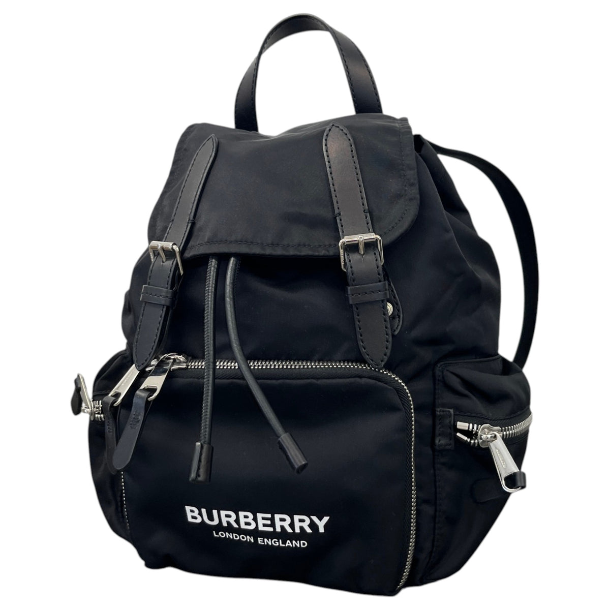 Men's Logo Print Backpack Black - Photo 5