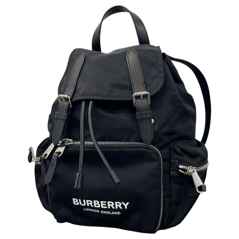 Men's Logo Print Backpack Black