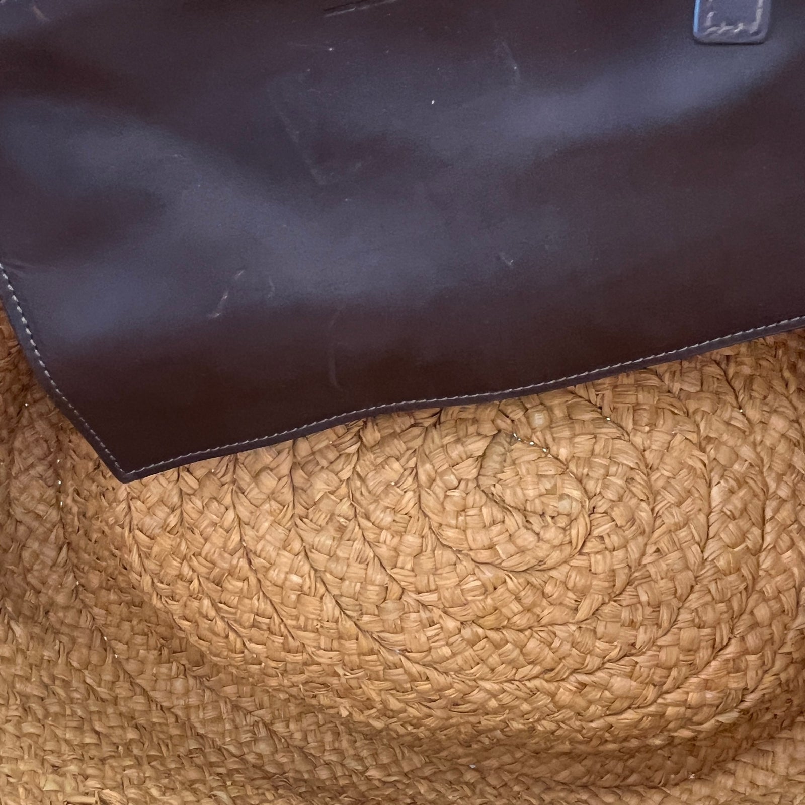 Women's Raffia Panier Tote Bag Beige - Photo 10