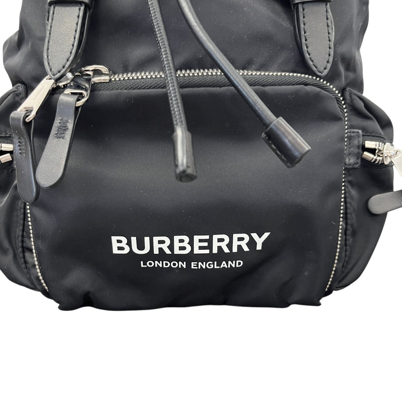 Men's Logo Print Backpack Black