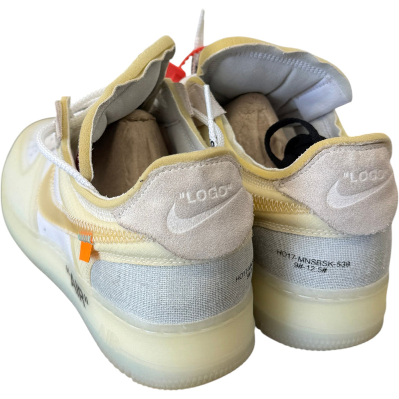 Men's Air Force 1 Low x Off-White The Ten / OG White/Sail Low Trainers Cream Size UK 9.5 / EU 43.5