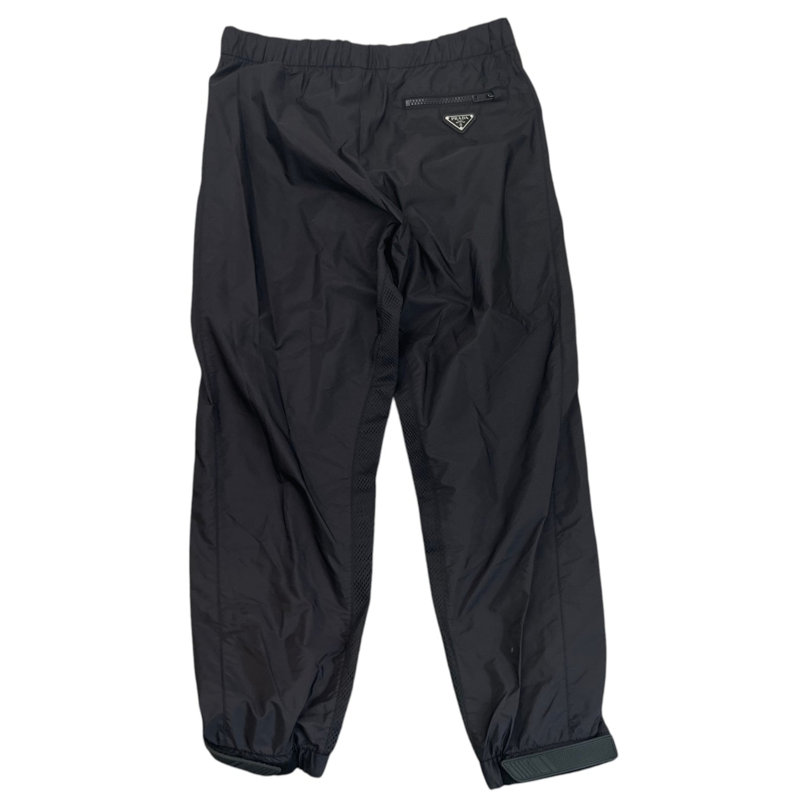 Men's Re-Nylon Plaque Logo Trousers Black Size M / W32 - Photo 2