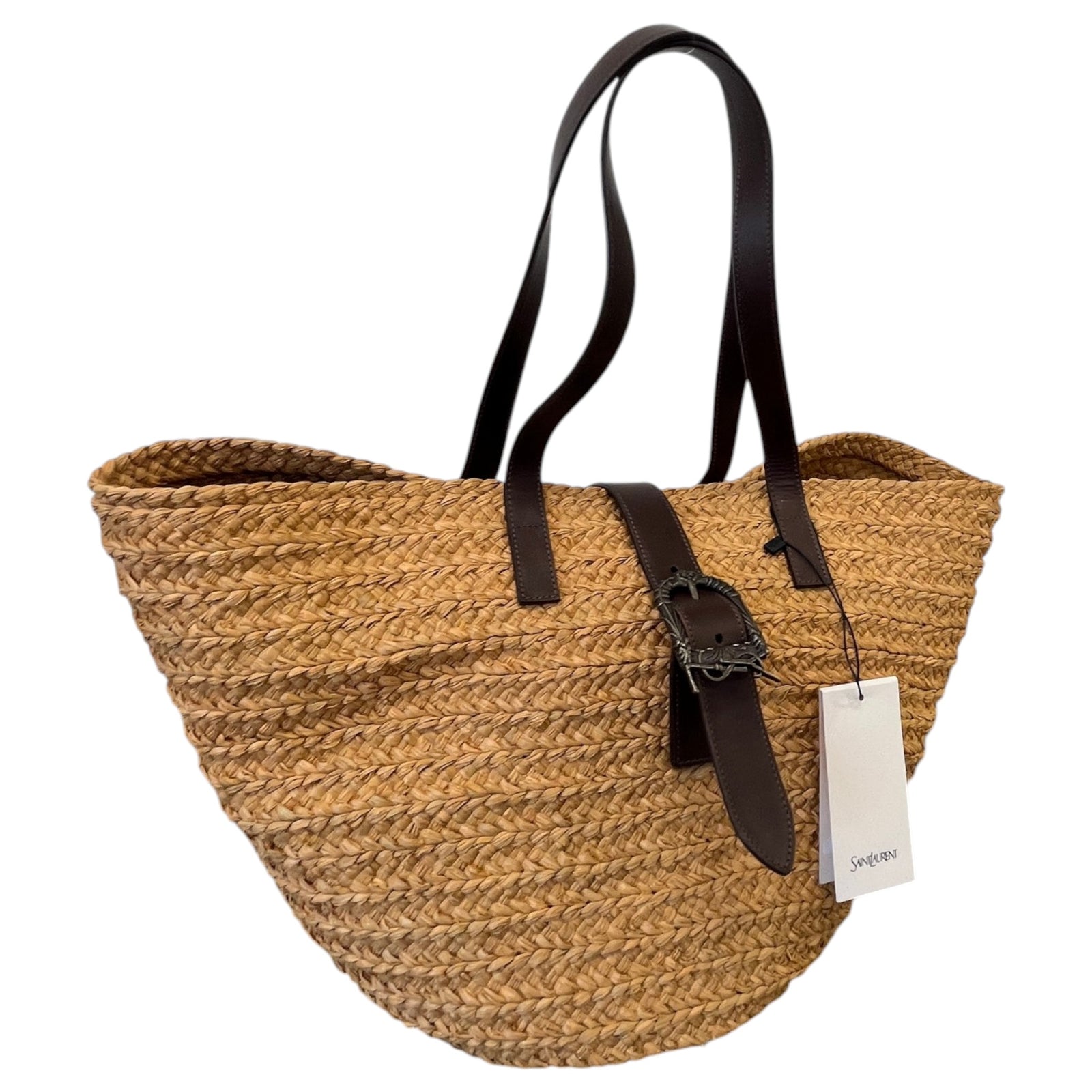 Women's Raffia Panier Tote Bag Beige - Photo 4