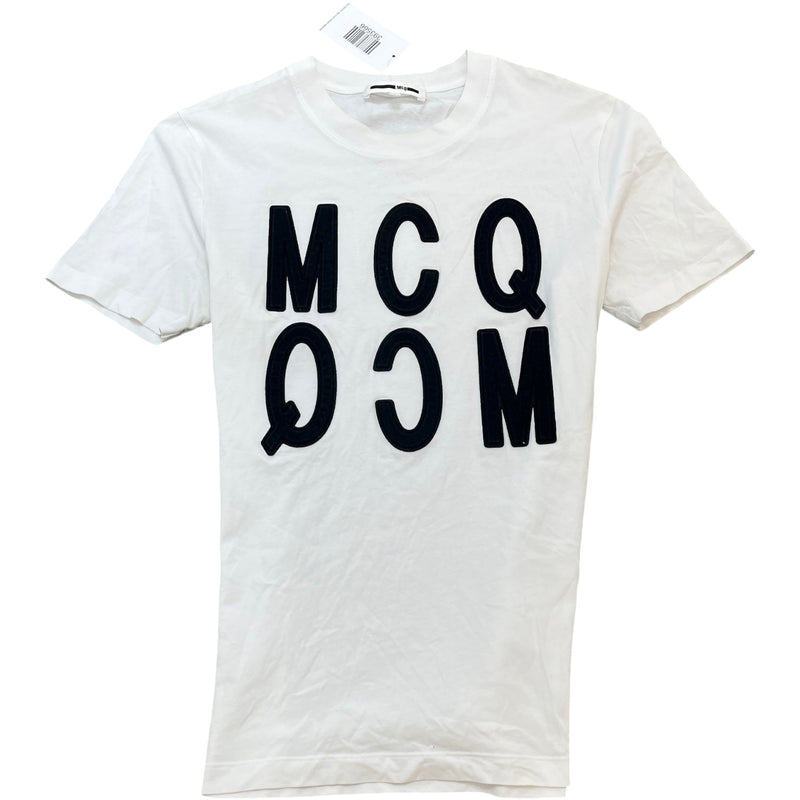Men's Logo Patch T-Shirt White Size M