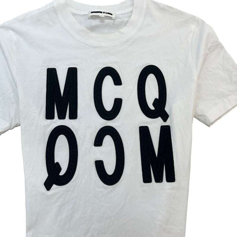 Men's Logo Patch T-Shirt White Size M