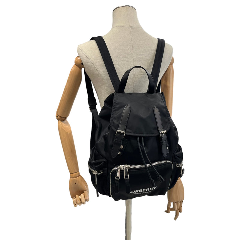 Men's Logo Print Backpack Black