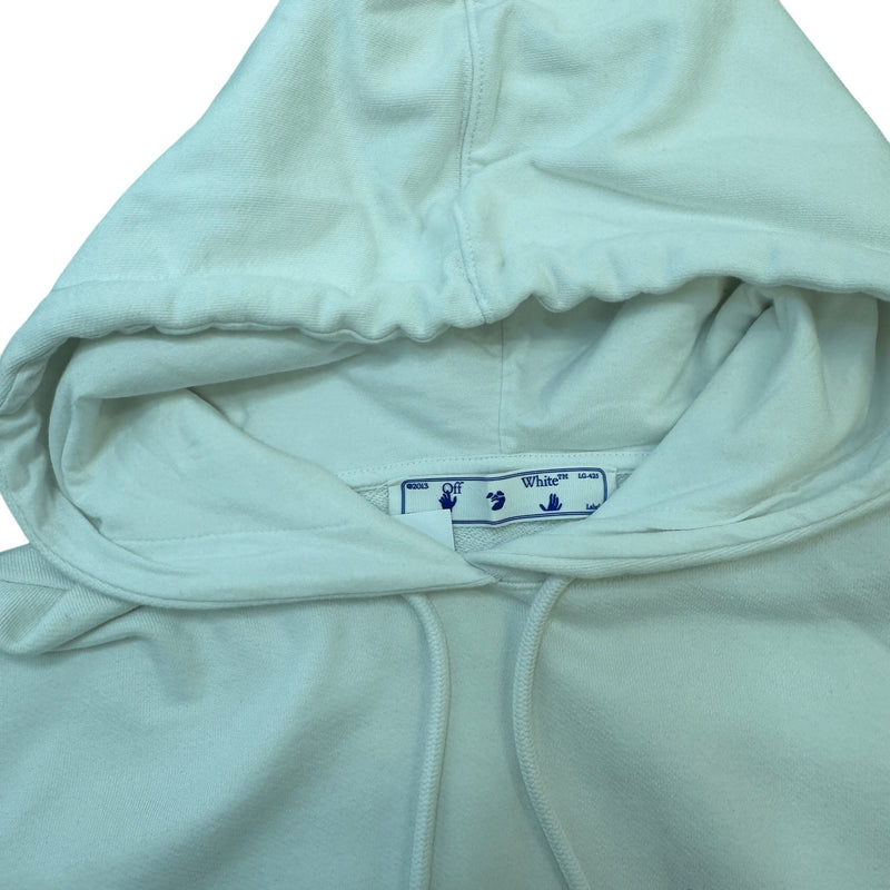 Men's Arrow Logo Hoodie White Size S