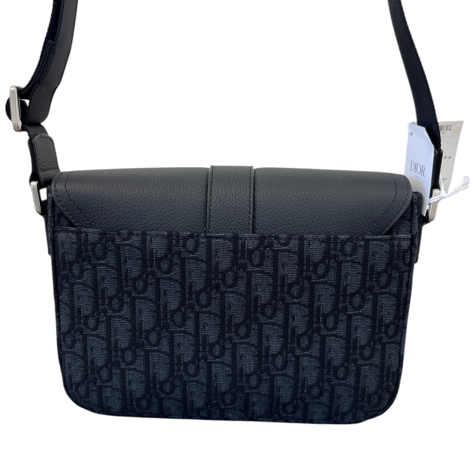Men's Oblique Saddle Heritage Messenger Bag Black - Photo 3
