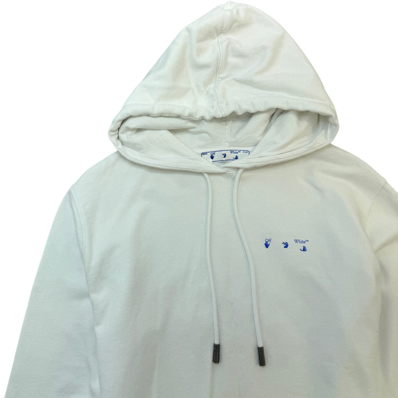 Men's Arrow Logo Hoodie White Size S