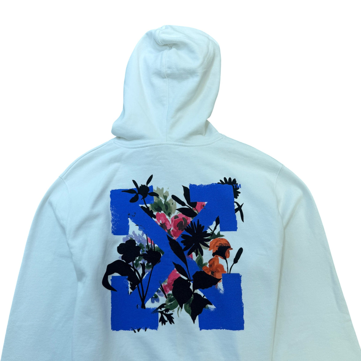 Men's Arrow Logo Hoodie White Size S - Photo 4