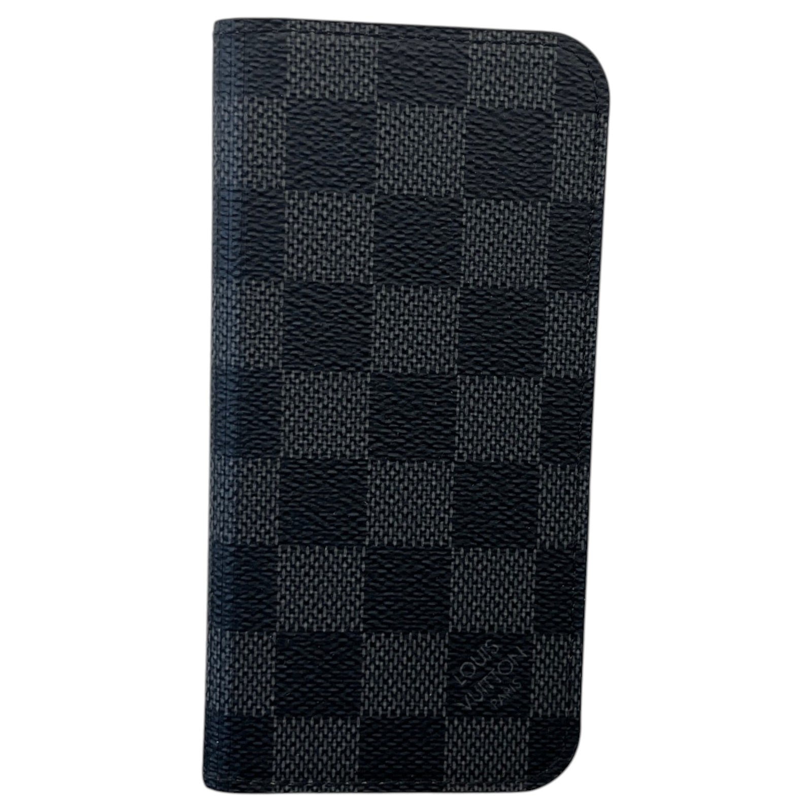 Men's Iphone 7/8 Damier Graphite Folio Phone Case Black - Photo 1