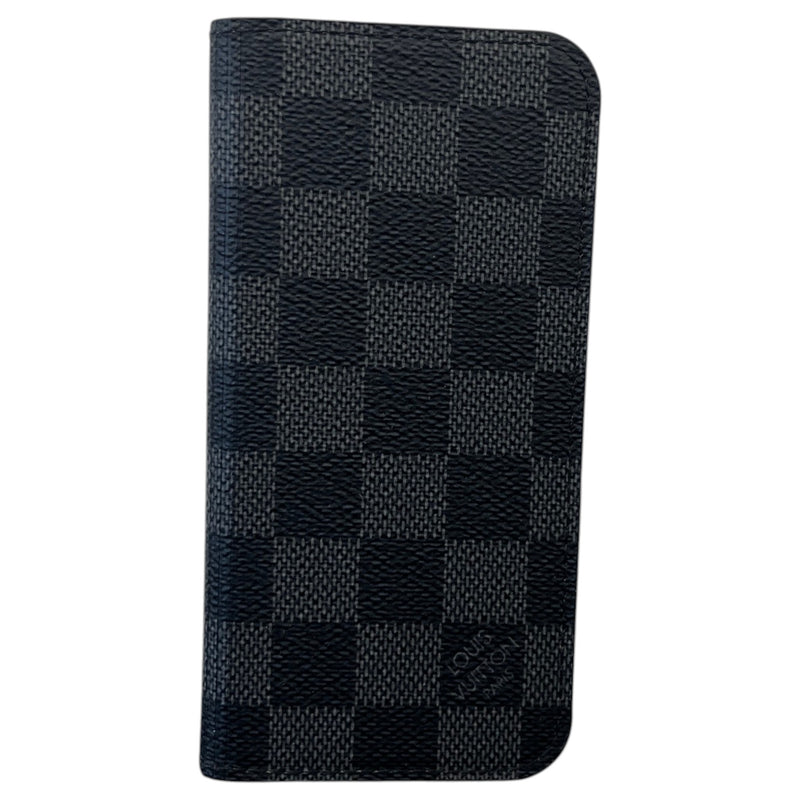 Men's Iphone 7/8 Damier Graphite Folio Phone Case Black