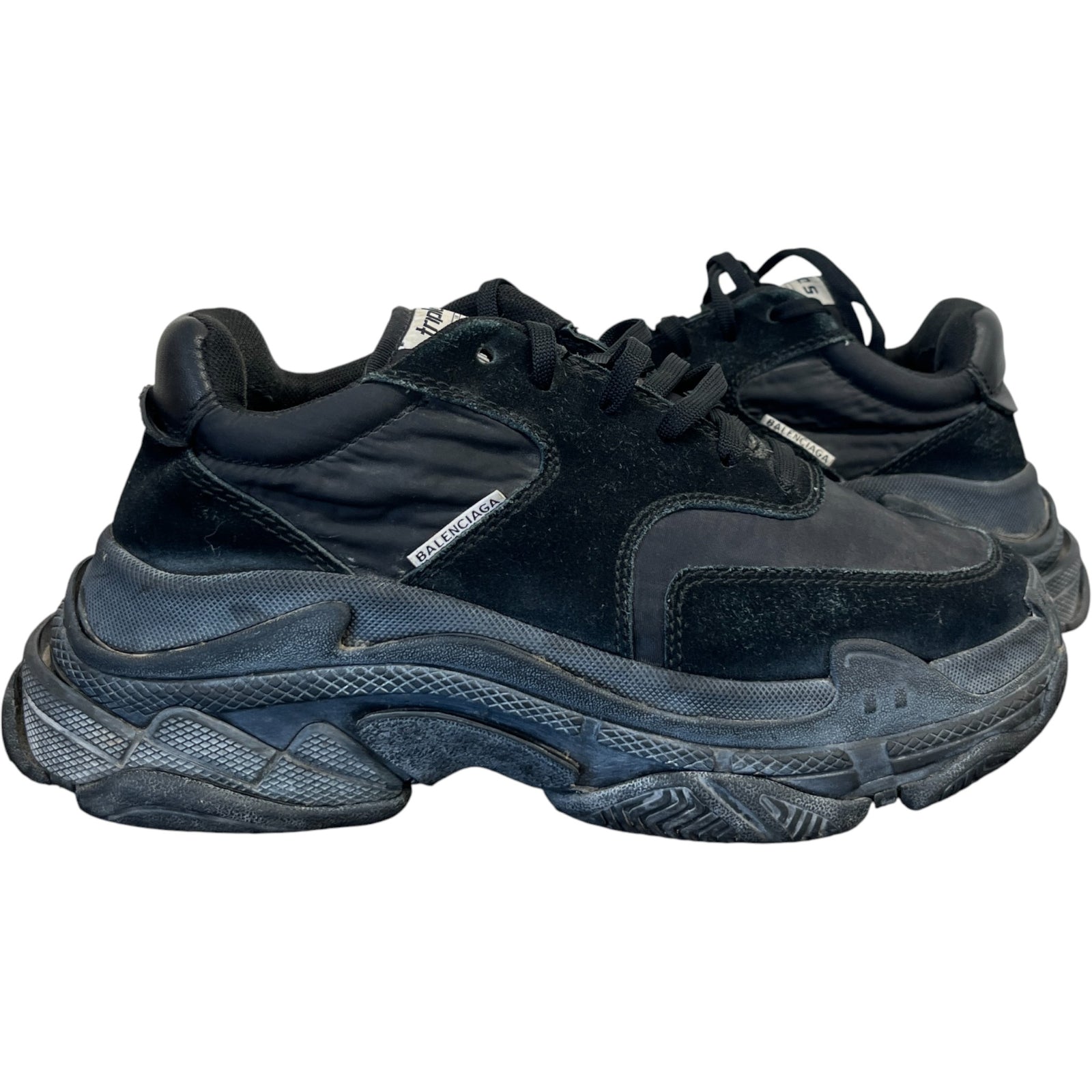 Men's Triple S Low Trainers Black Size EU 40 / UK 6 - Photo 3