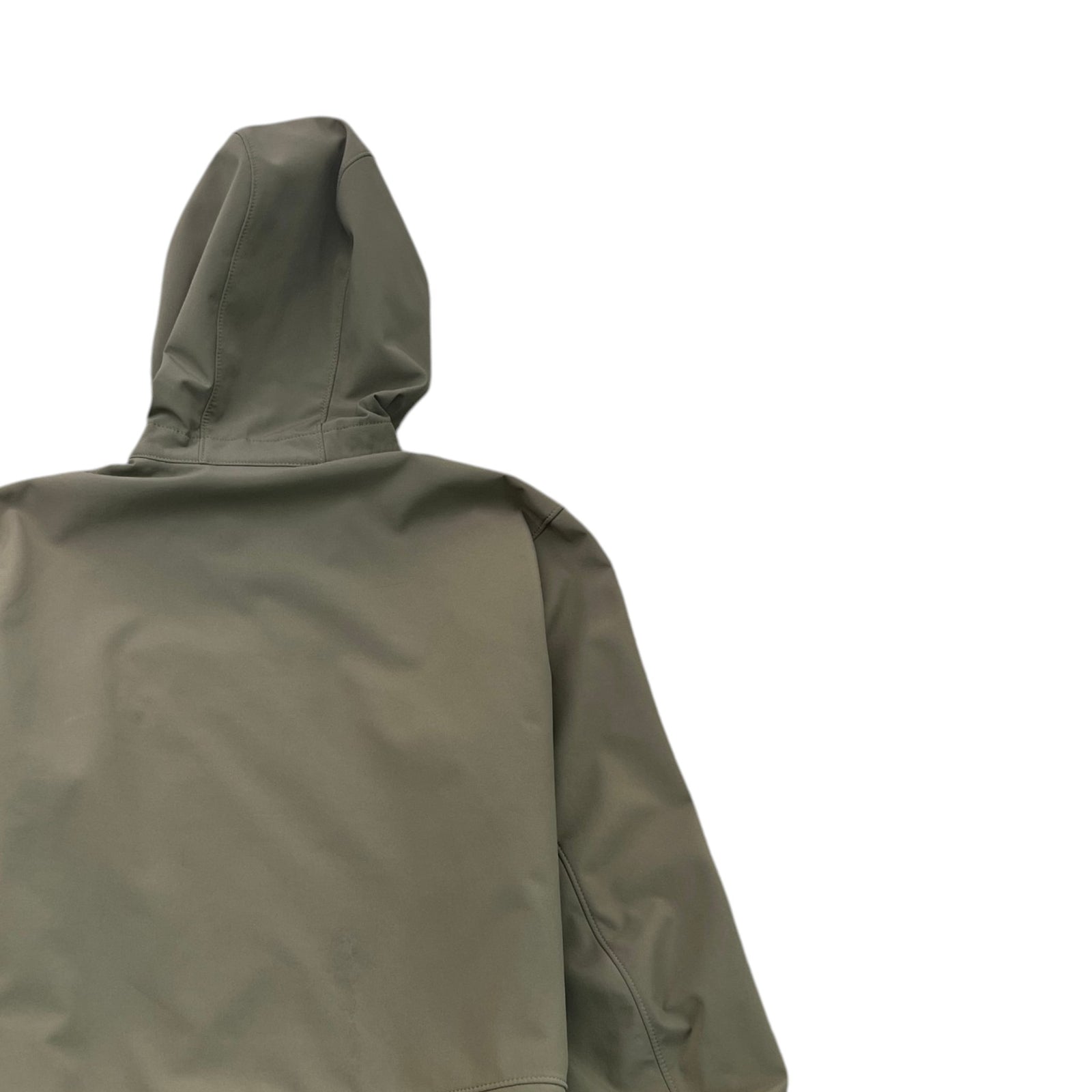 Men's Applique Logo Soft Shell-R Hooded Jacket Khaki Size M - Photo 4