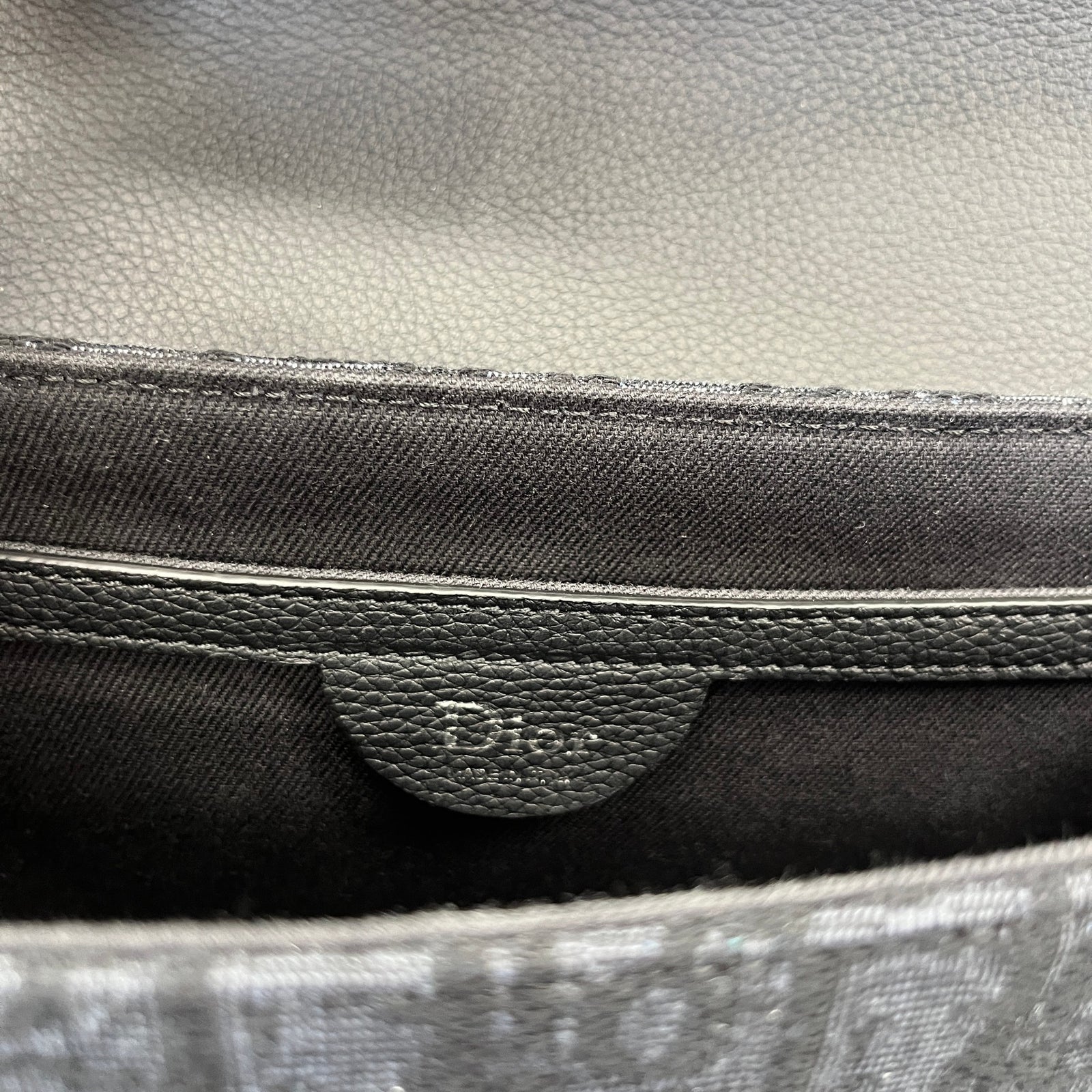 Men's Oblique Saddle Heritage Messenger Bag Black - Photo 14
