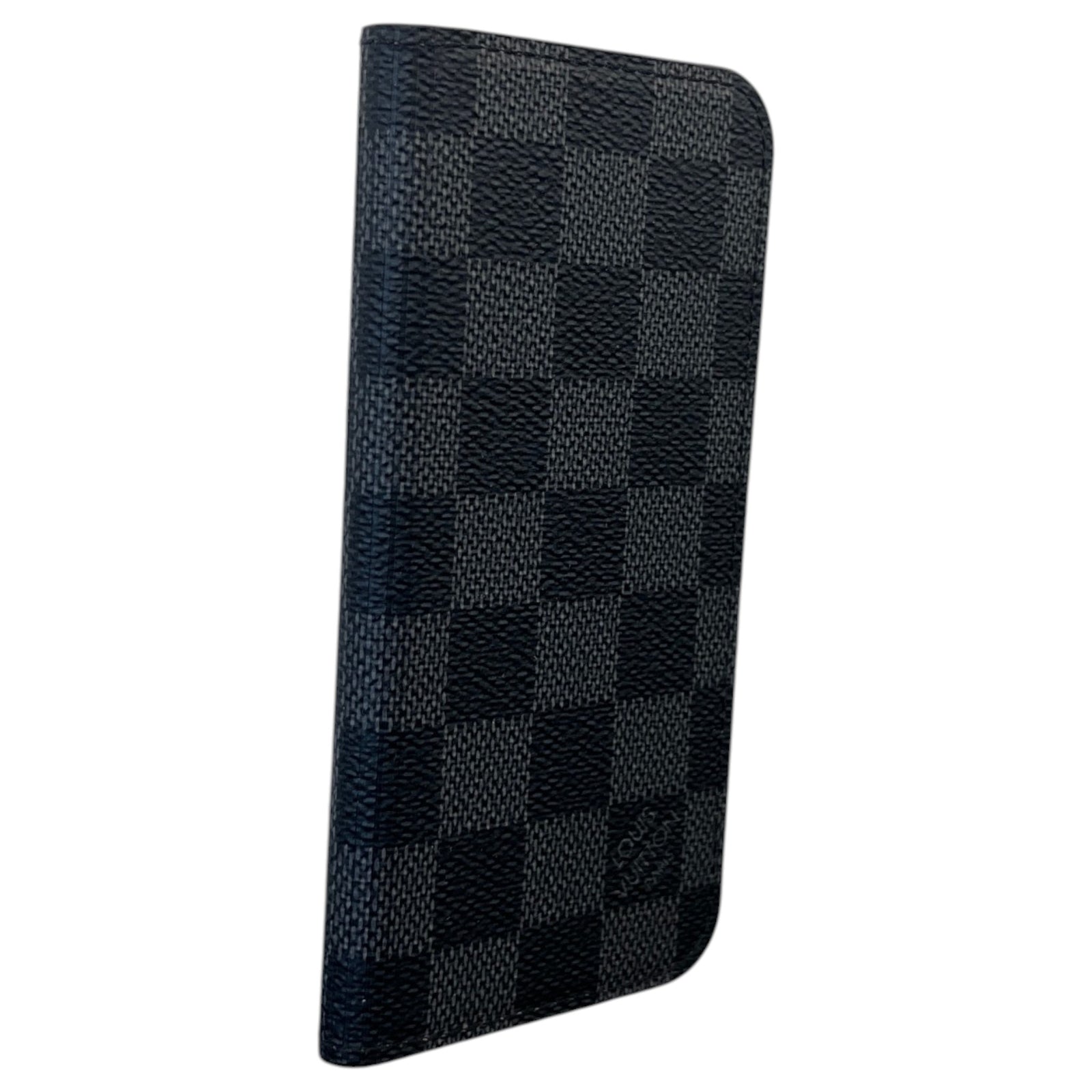 Men's Iphone 7/8 Damier Graphite Folio Phone Case Black - Photo 3