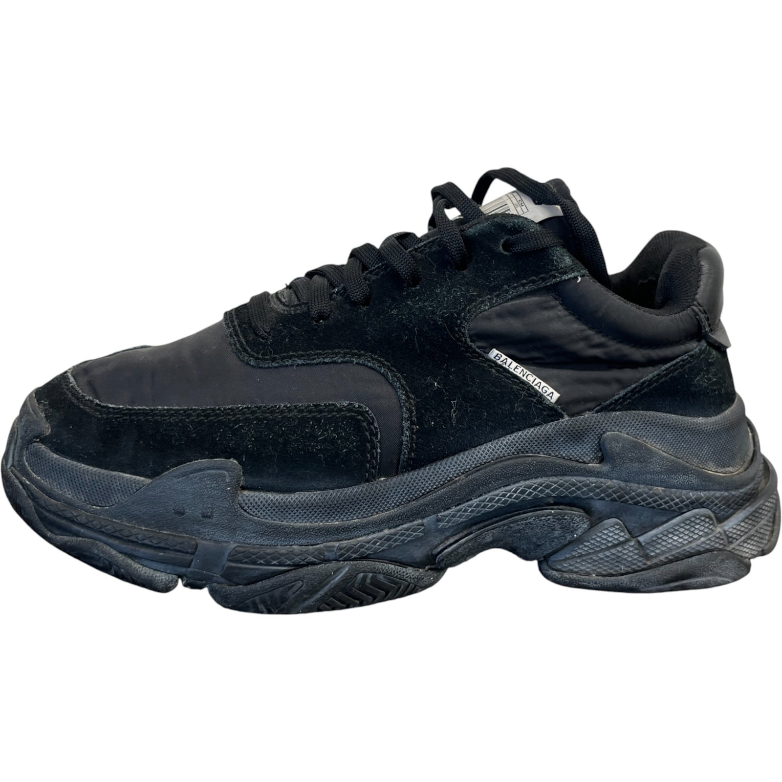 Men's Triple S Low Trainers Black Size EU 40 / UK 6 - Photo 5