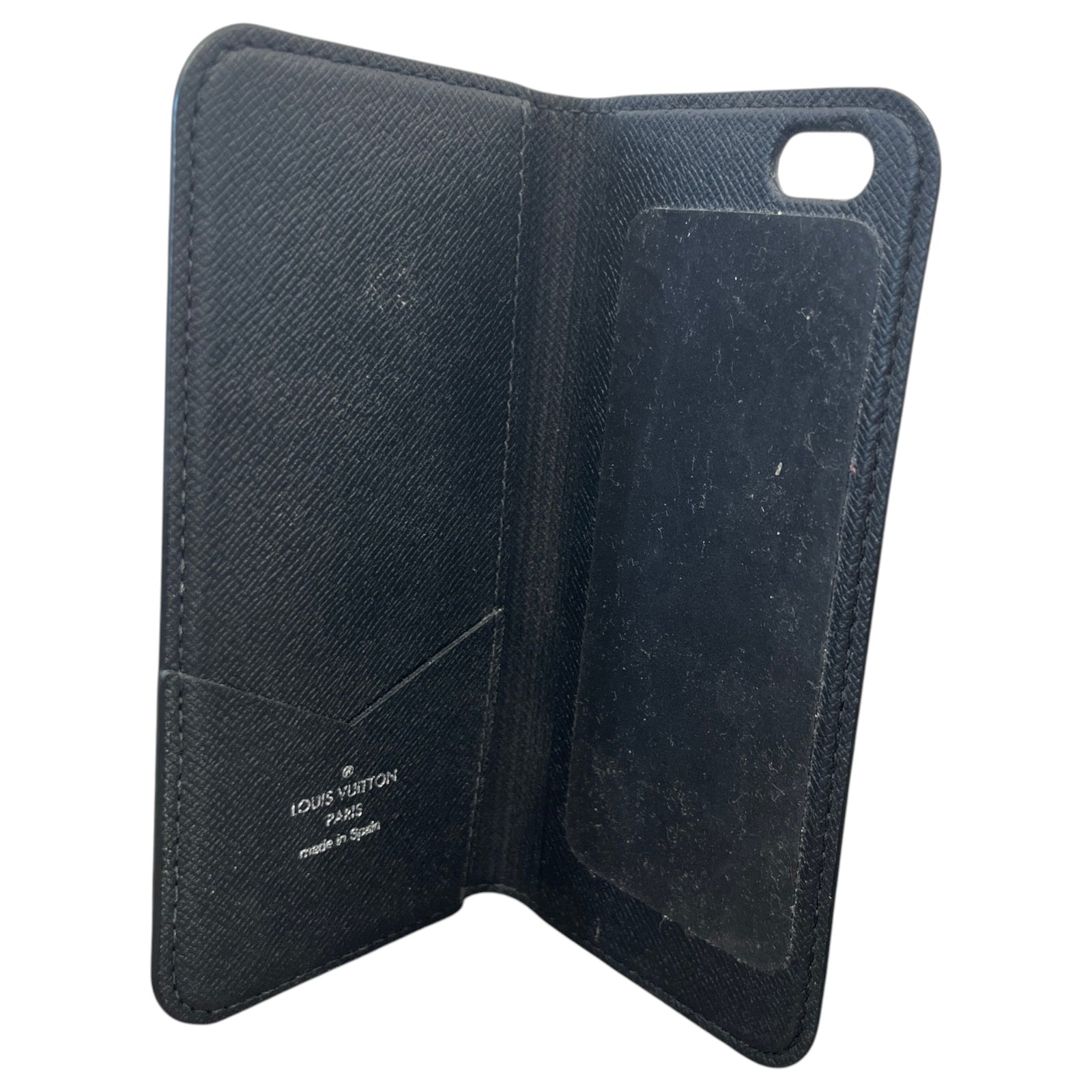 Men's Iphone 7/8 Damier Graphite Folio Phone Case Black - Photo 6