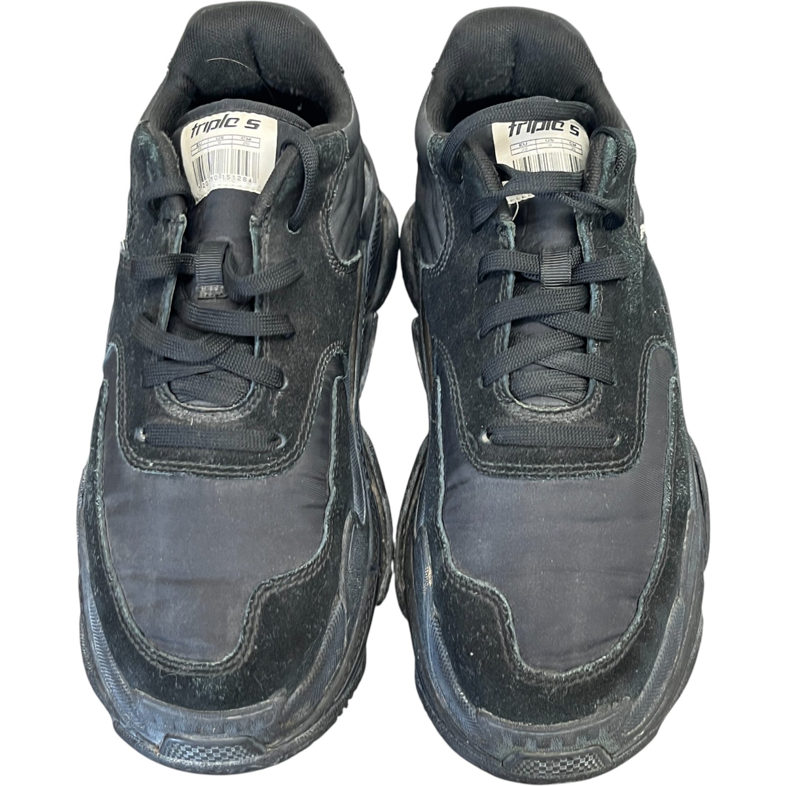 Men's Triple S Low Trainers Black Size EU 40 / UK 6 - Photo 6