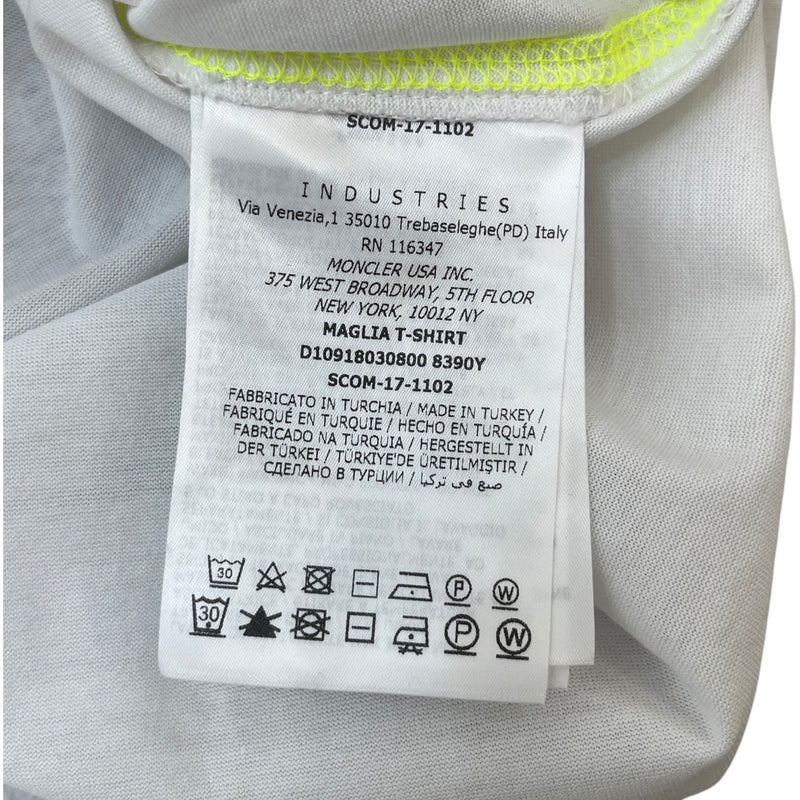 Men's Maglia Two Tone Neckline T-Shirt White Size XL