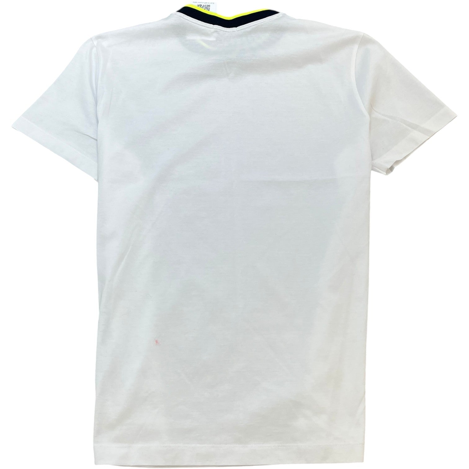 Men's Maglia Two Tone Neckline T-Shirt White Size XL - Photo 2