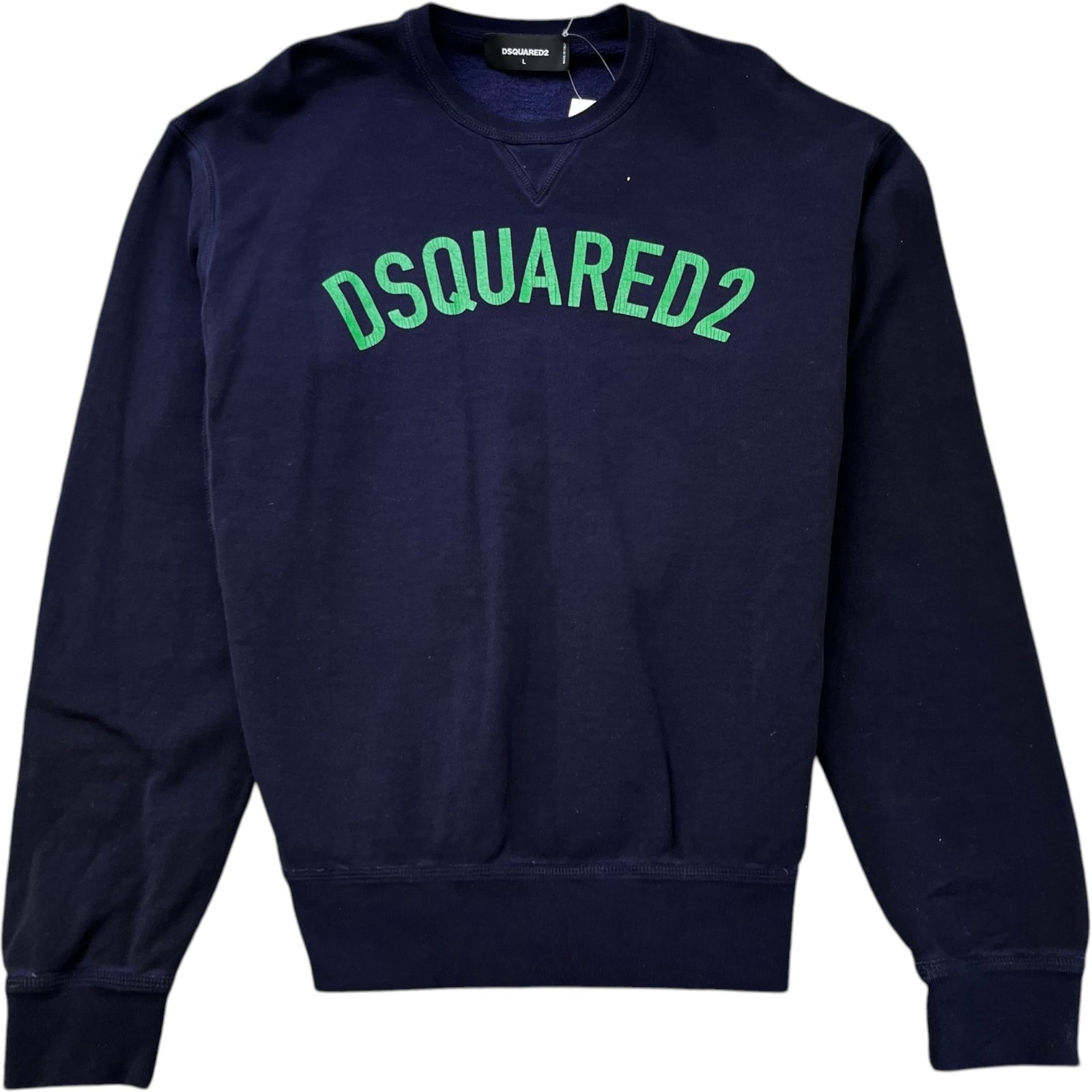 Men's Logo Print Sweatshirt Navy Size L - Photo 1